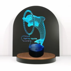 lampe led personnalisable dauphin