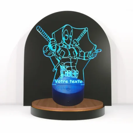 Deadpool Led Lampe Led Personnalisable : Deadpool