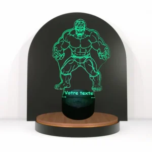 lampe led personnalisé hulk
