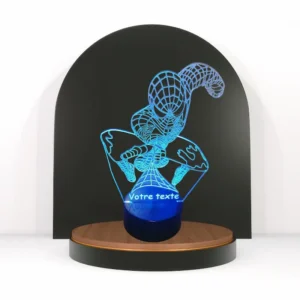 lampe led personnalisable spiderman