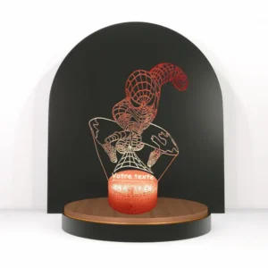 lampe led personnalisable spiderman