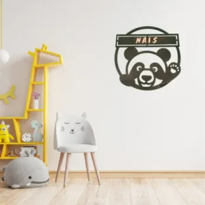 décoration bois pour enfant panda