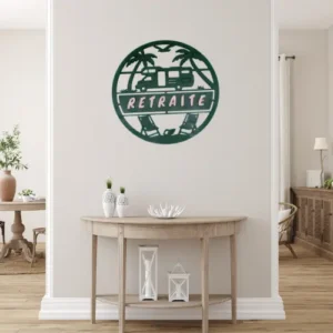 décoration murale bois camping car