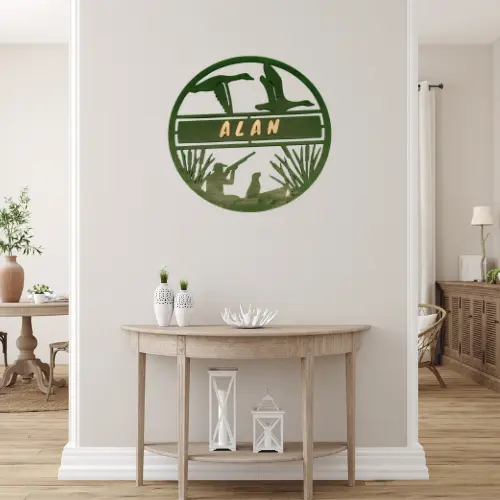 décoration murale bois chasse