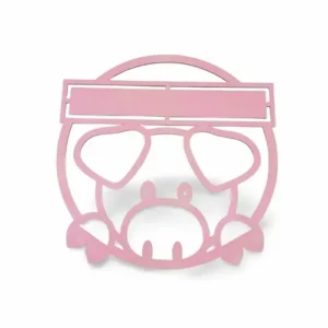 décoration bois pour enfant cochon