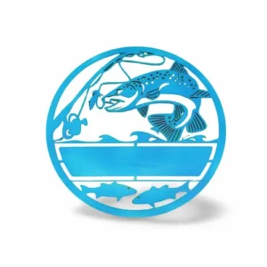 décoration murale bois pêche