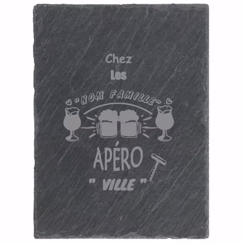 plateau apéritif ardoise à personnalisé